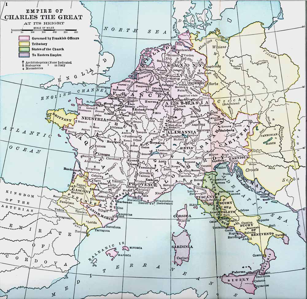 The Height of the Empire of Charles the Great