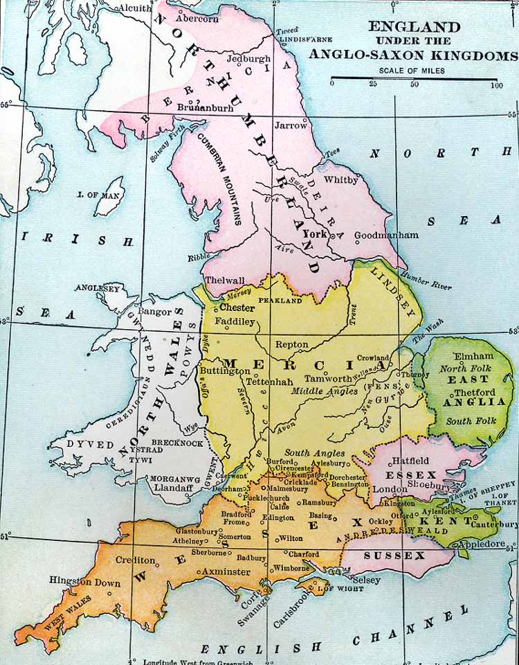 Anglo-Saxon Kingdoms in England