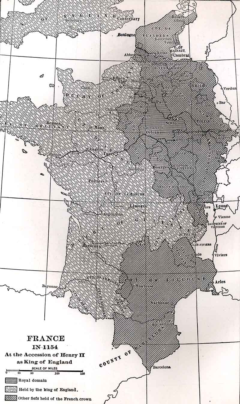France in 1154
