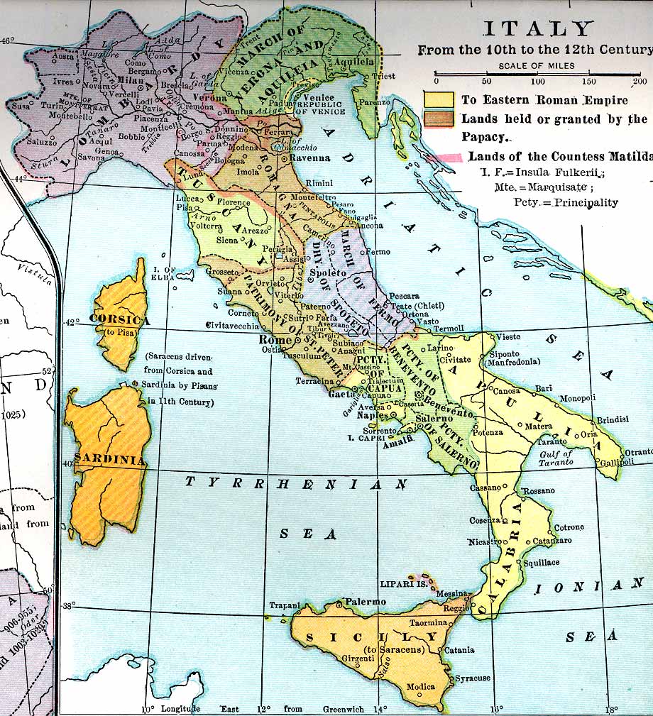 Italy from the Tenth through the Twelfth Century