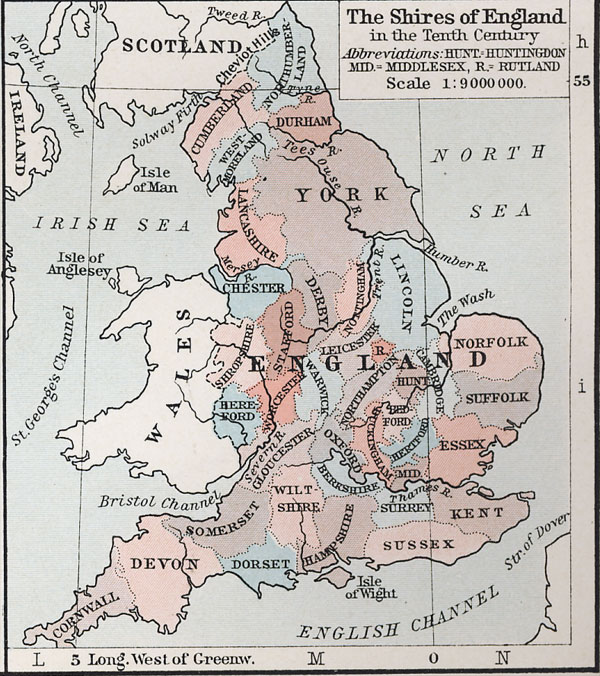 The Shires of England