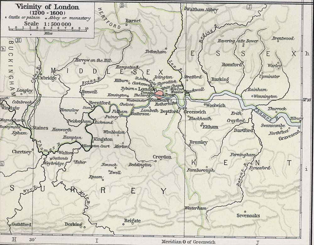 Vicinity of London